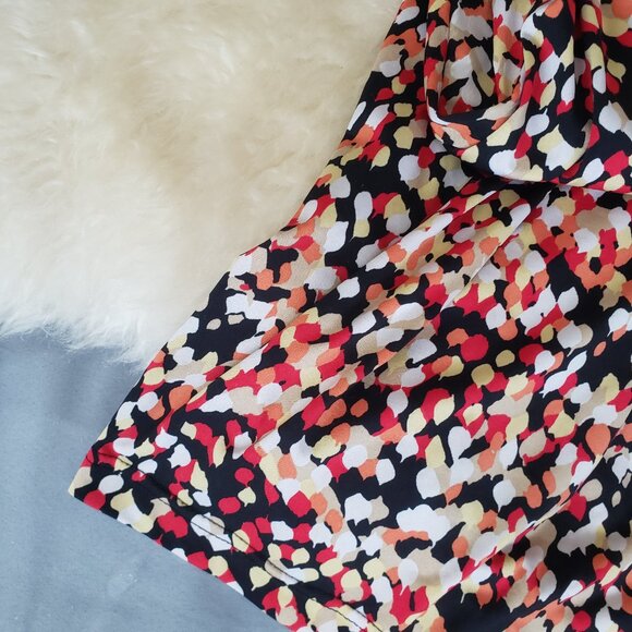 Johnny Martin Multi Color Dress - Size M - Flowy, ruched, spaghetti straps. - Picture 4 of 12